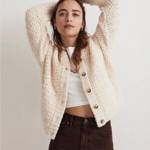 Madewell small bomber sweater nwt